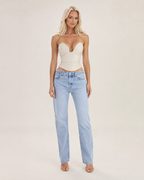 Loovay Vespera Body, Strapless Body met Diepe Halslijn