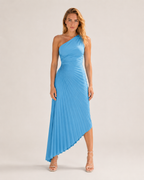 Loovay Auralis Jurk, One-Shoulder Jurk met Plooien