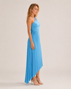 Loovay Auralis Jurk, One-Shoulder Jurk met Plooien