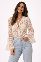 Loovay Liora Top, Bloemenkant Design