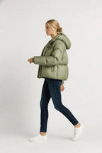 Loovay Vault, Kort Pufferjack met Oversized Kraag