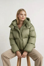 Loovay Vault, Kort Pufferjack met Oversized Kraag