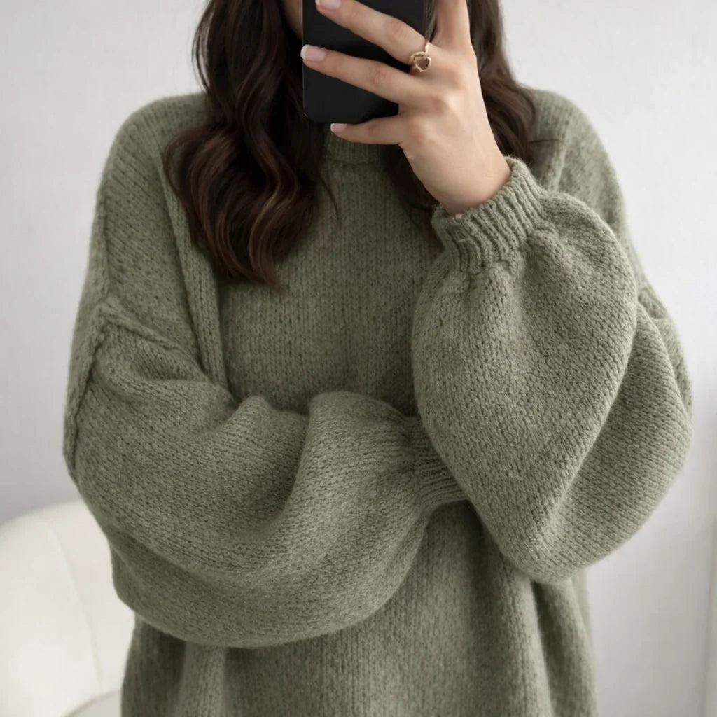 Loovay Cloud, Oversized Gebreide Coltrui