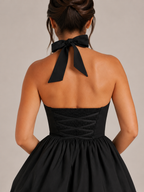 Loovay Lunessa Jurk, Glitter Mini Jurk met Ballonrok