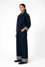 Loovay Draxelle Set, Donkere Denim Co-ord