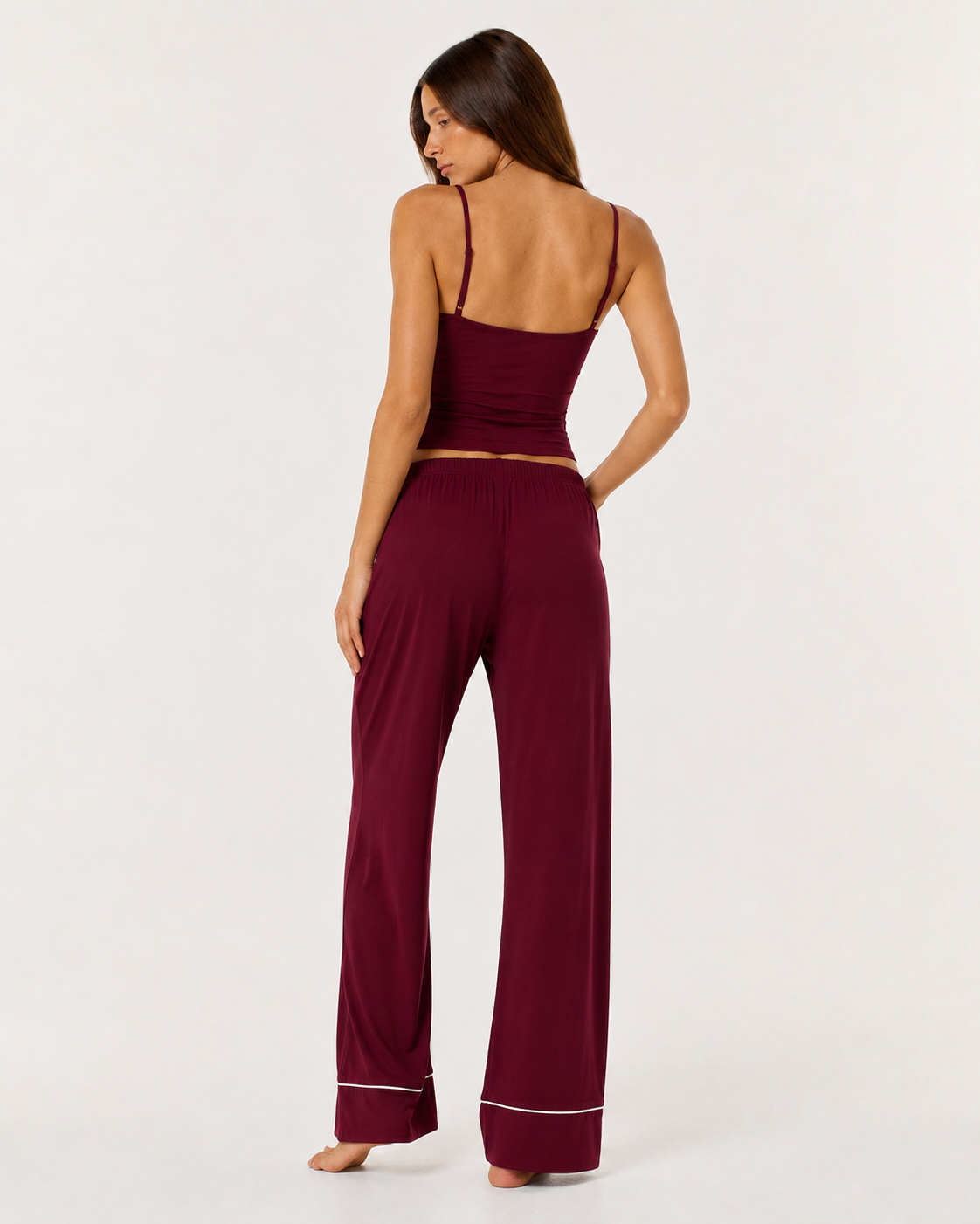 Loovay Veloutée Loungeset met Wijde Broek
