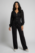 Loovay Marielle Hoodie Set met Rechte Broek