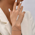 Loovay Isalyn Handketting, Ring-Armband Combinatie
