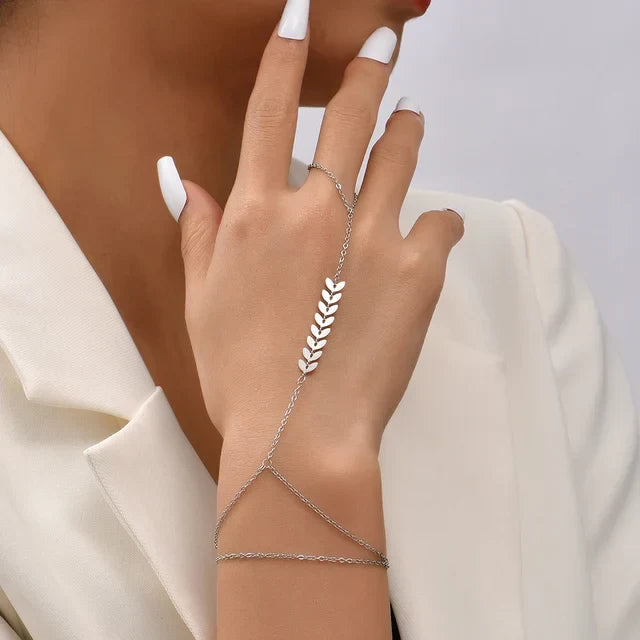Loovay Isalyn Handketting, Ring-Armband Combinatie