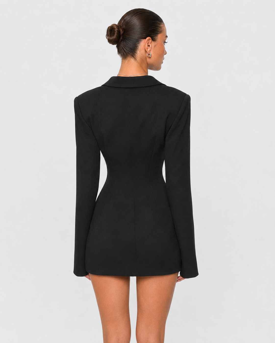 Loovay Audélise Blazer Mini Jurk met Drapering