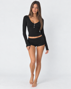 Loovay Matinelle Pyjamaset met Lange Mouwen en Shorts