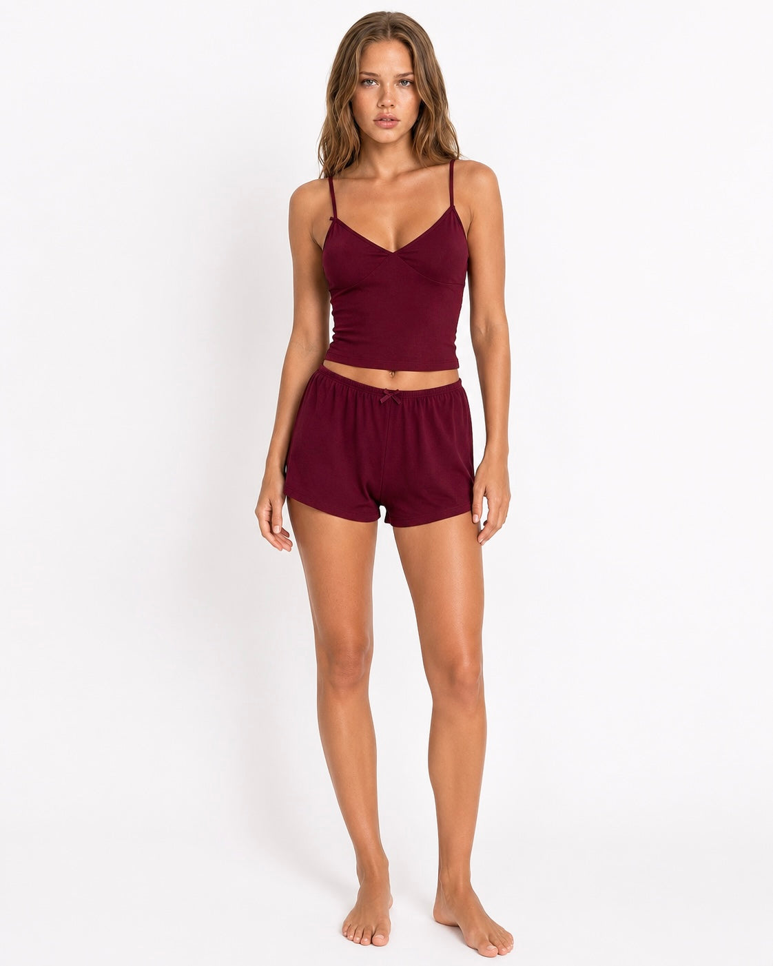 Loovay Limonelle Pyjamaset met Top en Shorts