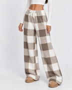 Loovay Damier Teddy Lounge Broek
