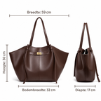 Loovay Courbelle Shopper met Gebogen Silhouet