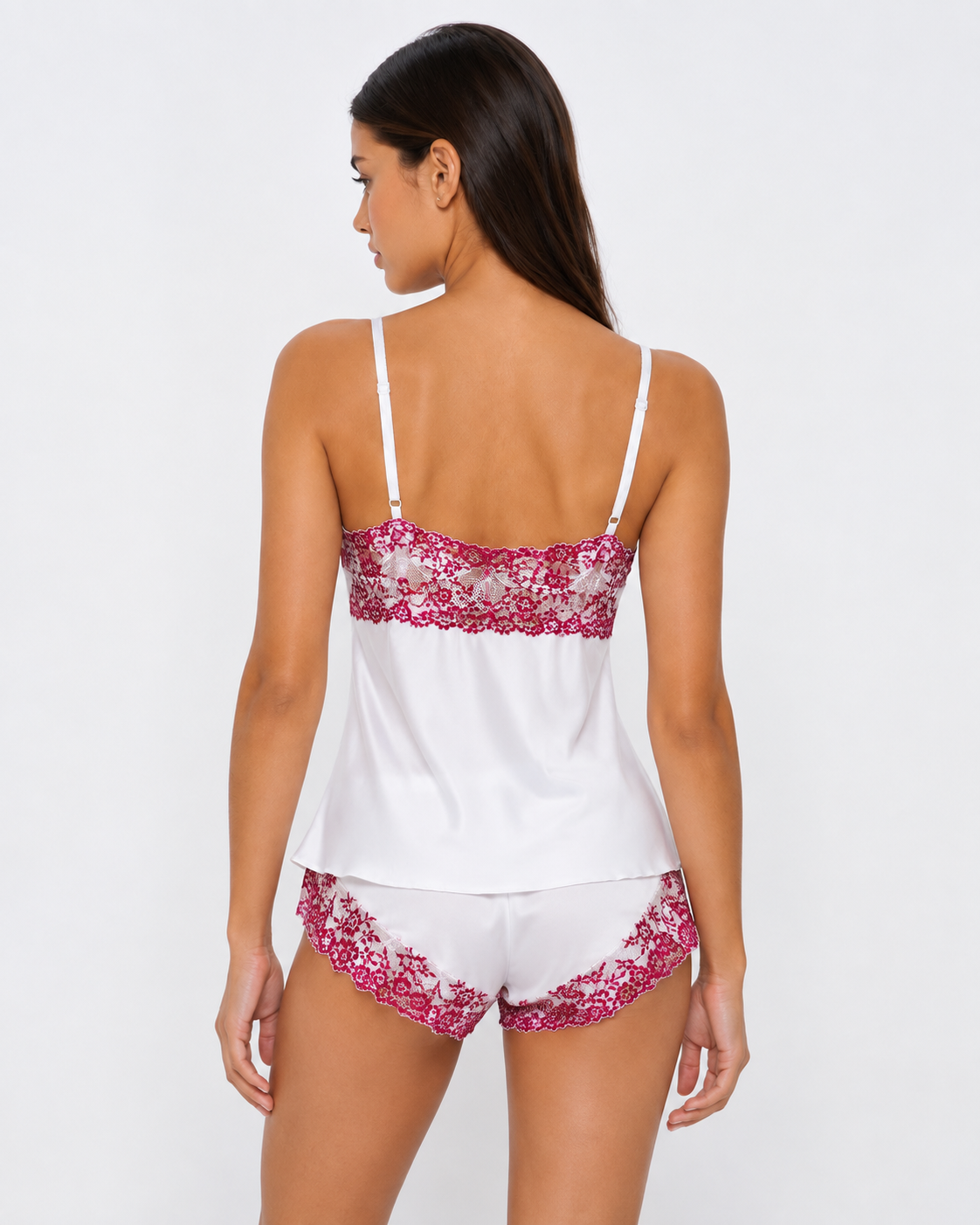 Loovay Amourette Pyjamaset met Contrasterend Kant