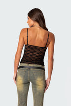 Loovay Azorélie Kanten Top met V Hals
