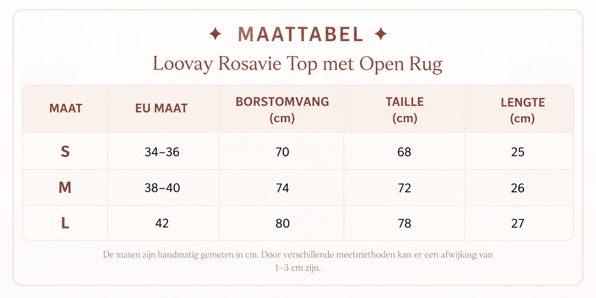 Loovay Rosavie Top met Open Rug