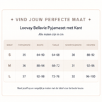 Loovay Bellavie Pyjamaset met Kant