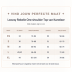 Loovay Rebelle One-shoulder Top van Kunstleer