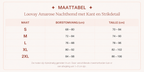 Loovay Amarose Nachthemd met Kant en Strikdetail
