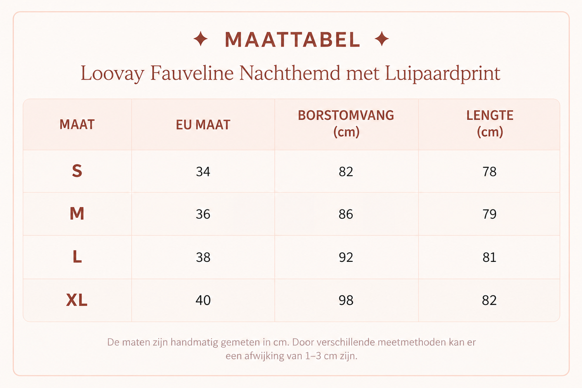 Loovay Fauveline Nachthemd met Luipaardprint