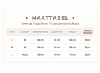 Loovay Angélisse Pyjamaset met Kant