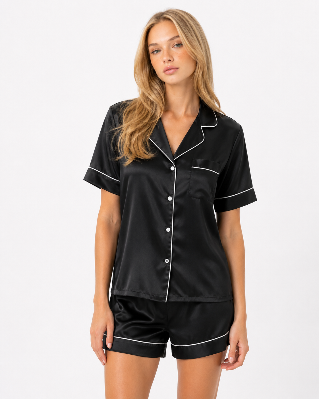 Loovay Monélise Pyjamaset met Blouse en Shorts