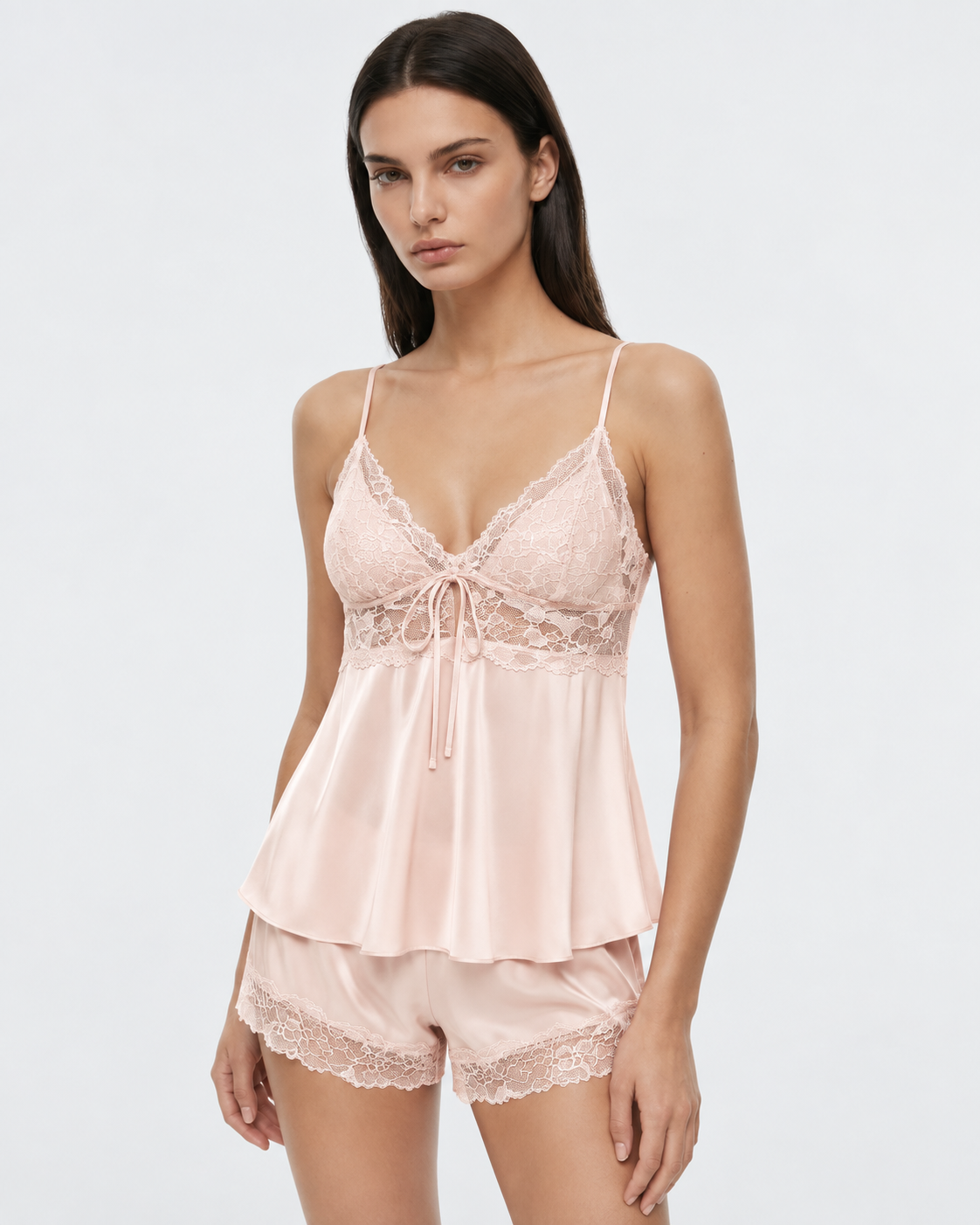 Loovay Satienne Pyjamaset met Kant