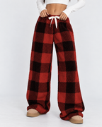 Loovay Damier Teddy Lounge Broek