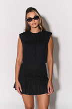 Loovay Alvenna Feestset met Crop Top en Geplooide Rok