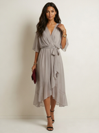 Loovay Eloria Jurk, Wikkel Midi Design