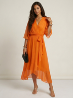Loovay Eloria Jurk, Wikkel Midi Design