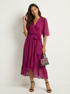 Loovay Eloria Jurk, Wikkel Midi Design