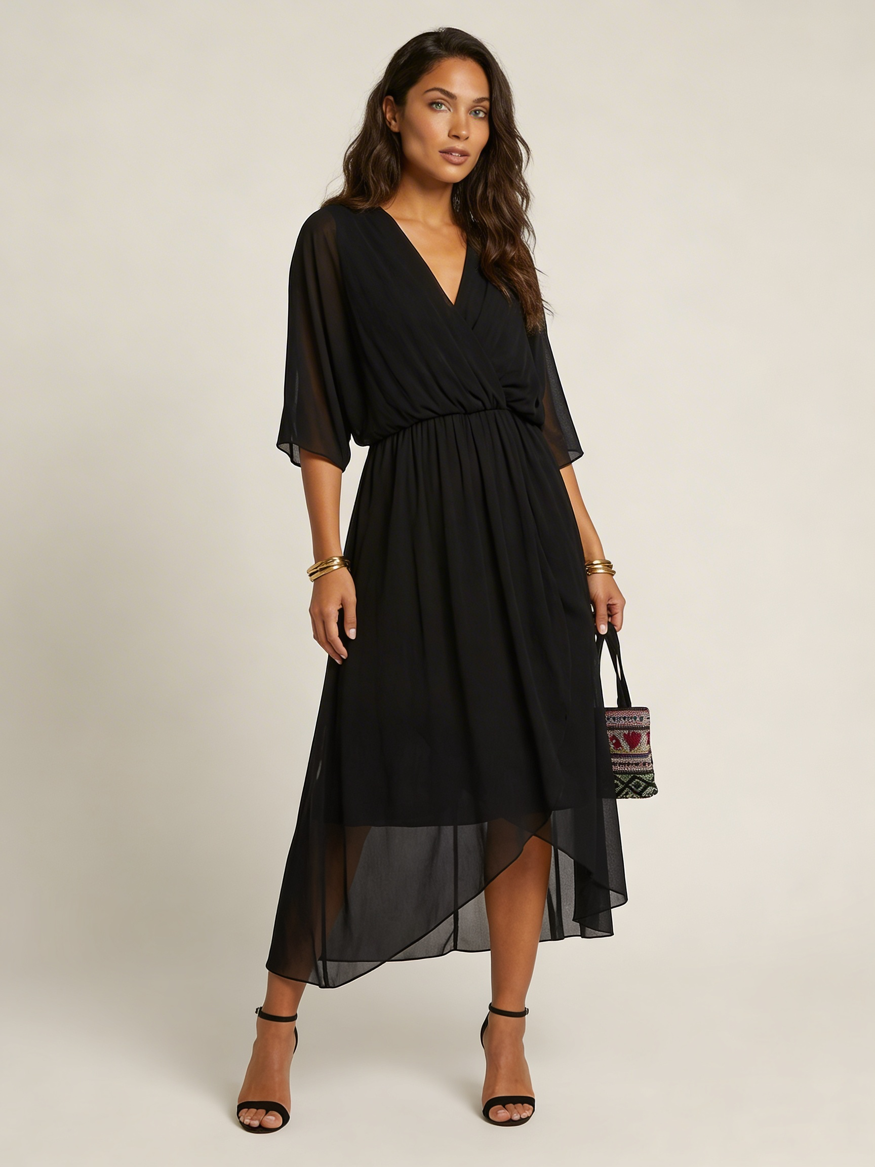 Loovay Eloria Jurk, Wikkel Midi Design