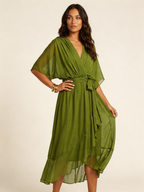 Loovay Eloria Jurk, Wikkel Midi Design