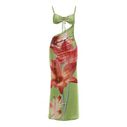 Loovay Floréssa Jurk, Maxi met Bloemenprint en Open Rug