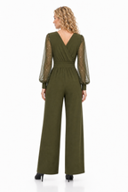 Loovay Novelle Jumpsuit, Glamour V-Hals Design