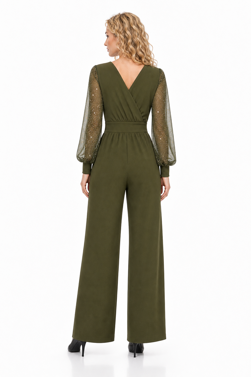 Loovay Novelle Jumpsuit, Glamour V-Hals Design