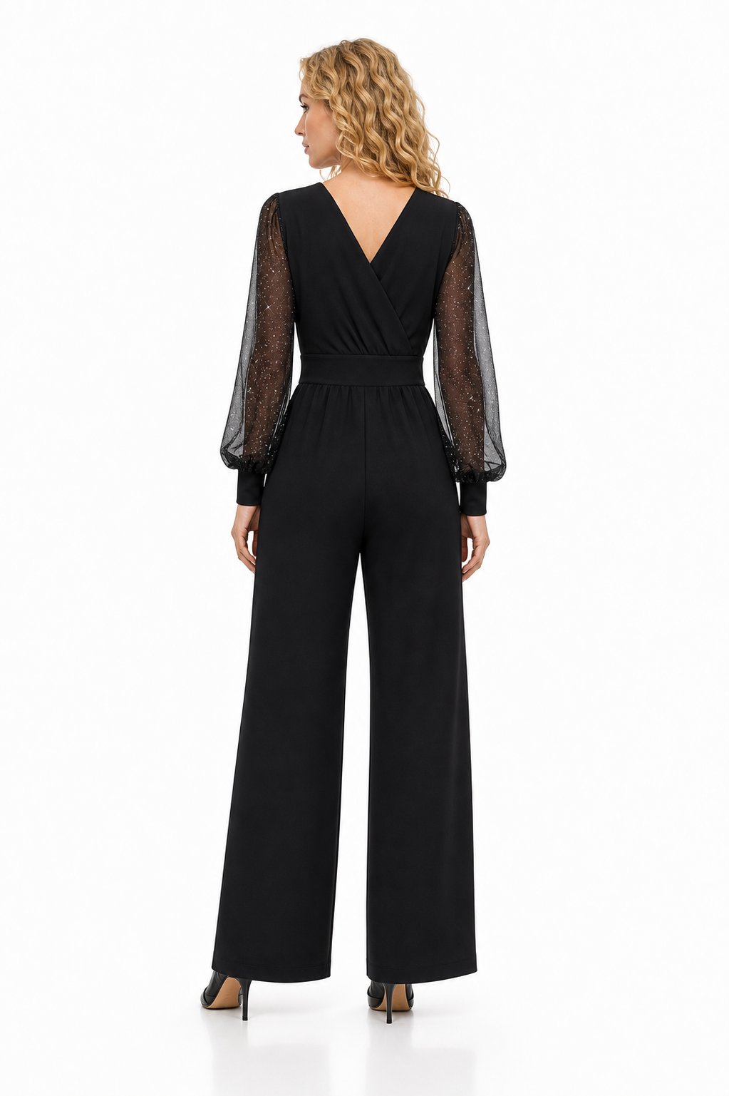 Loovay Novelle Jumpsuit, Glamour V-Hals Design