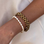Loovay Marélia Armband, Zoetwaterparel Armband