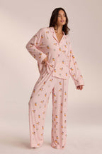 Loovay Matinrose Pyjamaset met Bloemenprint