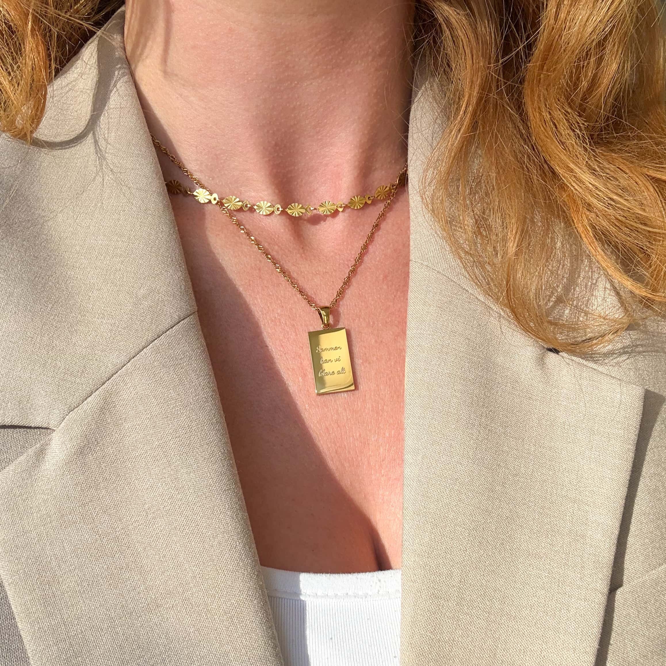 Loovay Soléa Ketting, Vergulde Zon Ketting