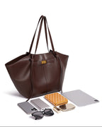 Loovay Courbelle Shopper met Gebogen Silhouet
