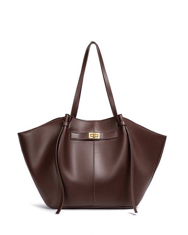 Loovay Courbelle Shopper met Gebogen Silhouet
