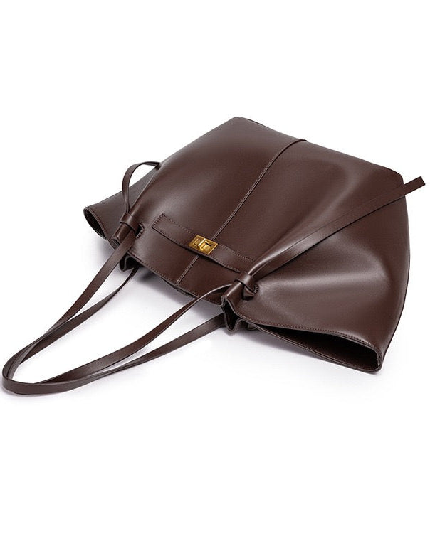 Loovay Courbelle Shopper met Gebogen Silhouet