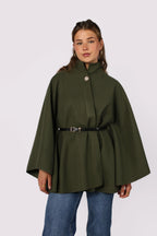 Loovay Frovélie Cape Poncho met Ceintuur