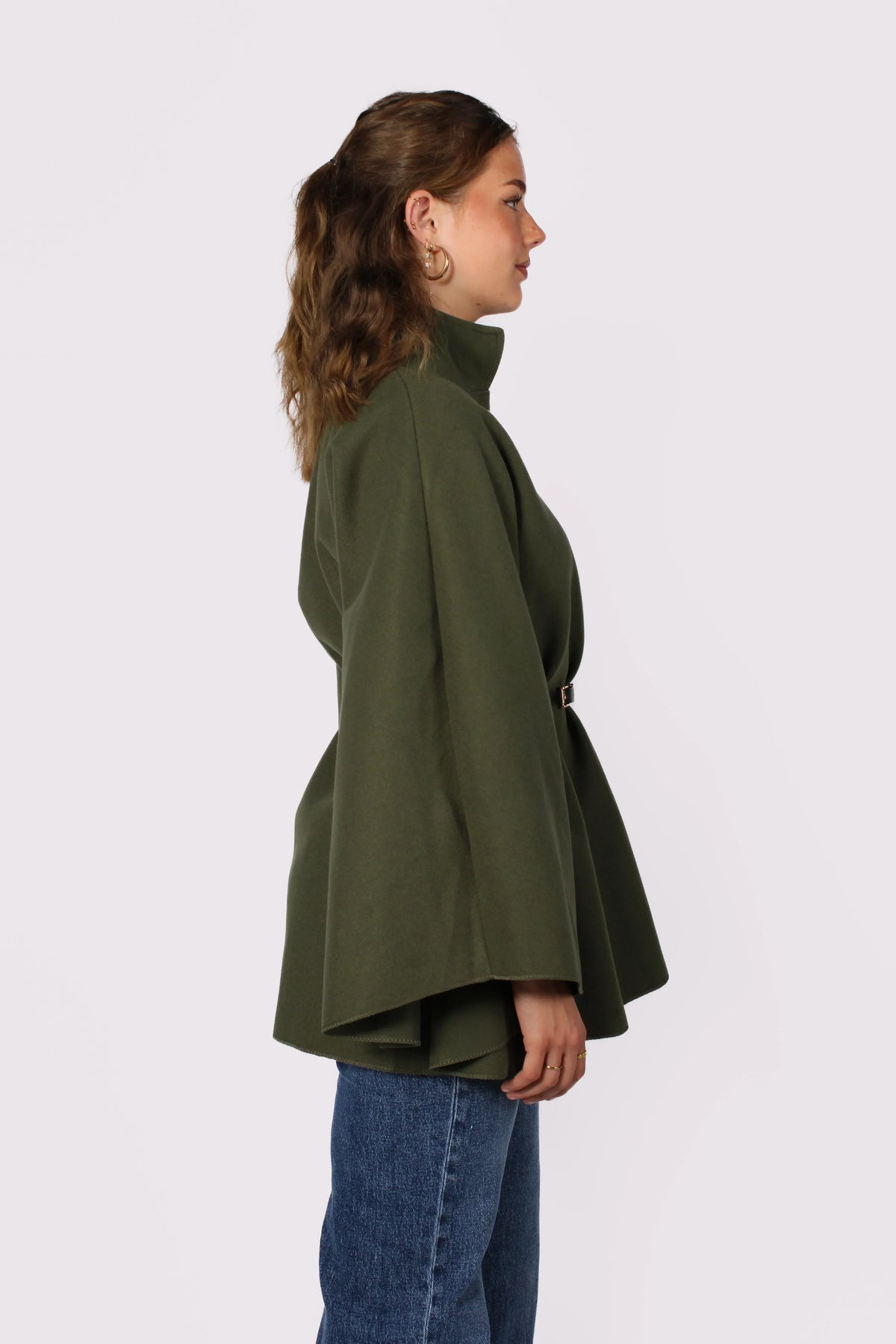 Loovay Frovélie Cape Poncho met Ceintuur