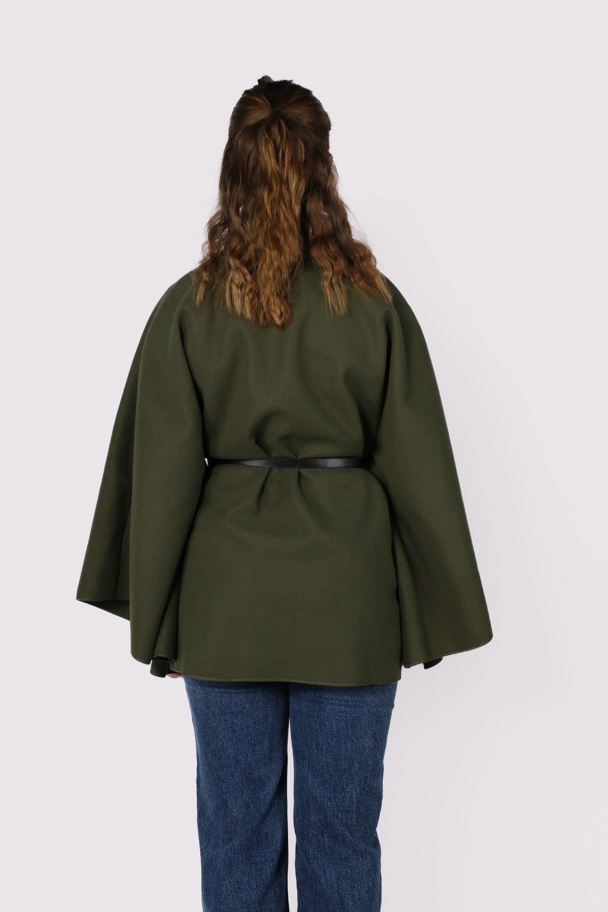 Loovay Frovélie Cape Poncho met Ceintuur