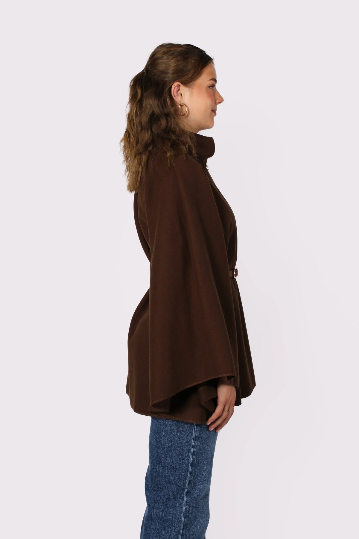 Loovay Frovélie Cape Poncho met Ceintuur