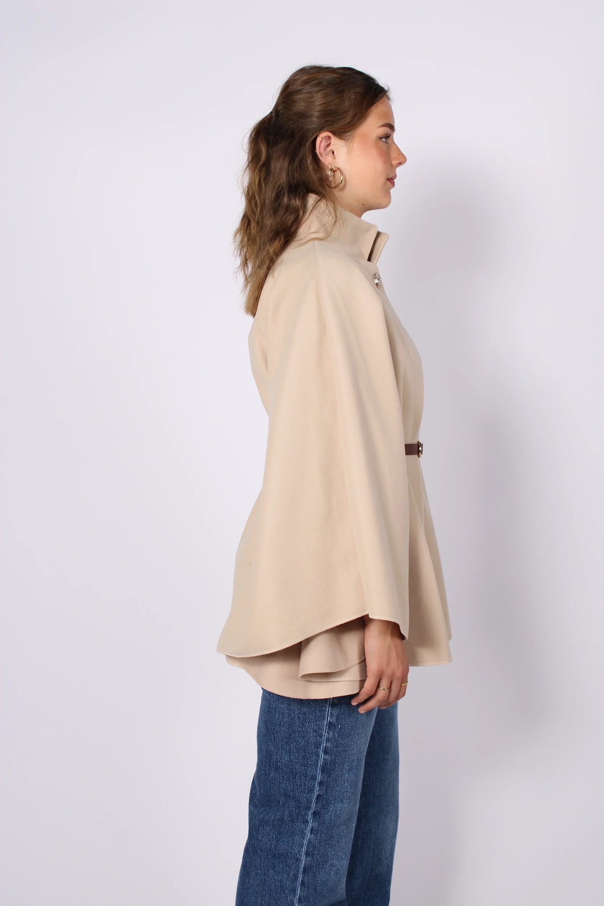 Loovay Frovélie Cape Poncho met Ceintuur